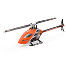 OMPHOBBY M2 EVO RC Helicopter for Adults Dual Brushless Motors Direct Drive 6CH RC Helicopter Remote Controlled Outdoor 3D Remote Control Aeroplane Upgraded Mini Drone BNF (Orange)