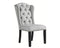 Signature Design by Ashley Jeanette Traditional 20" Tufted Upholstered Wingback Dining Chair, 2 Count, Light Gray