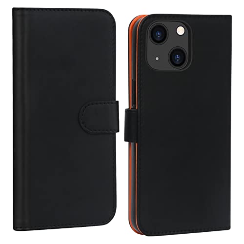 FYY Wallet Case for iPhone 14 Case Compatible with MagSafe,Luxury PU Leather Wallet Phone Case Flip Folio Protective Shockproof Cover with[Card Holder] for iPhone 14 6.1 inch-Black