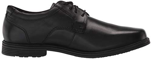 ROCKPORT Men's Robinsyn Waterproof Plain Toe Oxford, Black, 9 US