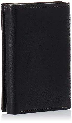 Timberland Mens Exclusive Blix Fine Leather Trifold Wallet, Black, One Size US, Black, One Size