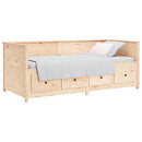 vidaXL Solid Wood Pine Day Bed Living Room Bedroom Furniture Wooden Sleepover Overnight Bed Sofa Couch Occasional Bed Seating 80x200 cm