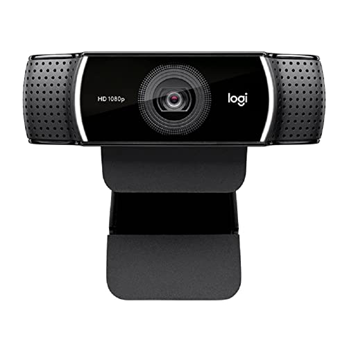 Logitech C922 Pro Stream 1080p Webcam Bundle with Ring Light and USB Hub (3 Items)