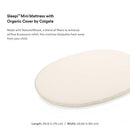 Stokke Sleepi Mini Mattress with Organic Cover by Colgate - Foam Crib Mattress - Compatible Sleepi Mini
