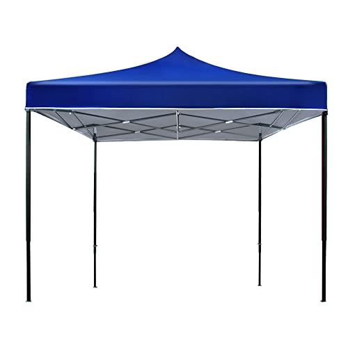 Instahut Gazebo 3x3, Pop Up Camping Tent Marquee Folding Blue Gazebos Garden Outdoor Wedding Party Canopy Patio, Water Resistant and UV Silver Coating