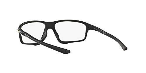 Oakley Men's Ox8076 Crosslink Zero Square Prescription Eyeglass Frames, Satin Black/Demo Lens