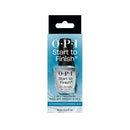 OPI Start to Finish, 3-in-1 Treatment, Base Coat, Top Coat, Nail Strengthener, Vitamin A and E, Vegan Formula, Long Lasting Shine, Up to 7 Days of Wear as Top Coat, Clear, 15ml