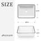 Luxsuite Bathroom Basin Bathroom Sink Vessel Washing Basin Vanity Hand Wash Bowl Above Counter Bath Toilet Countertop Rectangle Ceramic Basin White 48x37cm