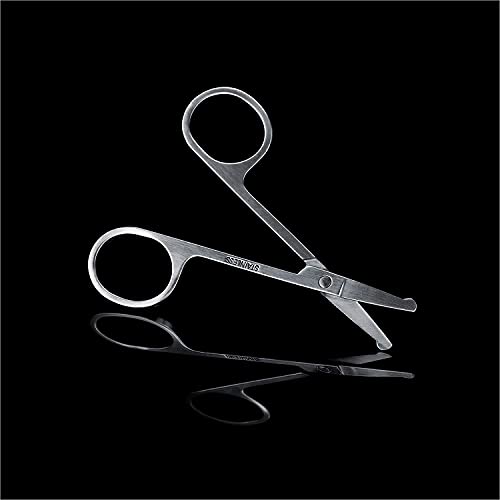 MANSCAPED™ Shears 2.0 Tempered Stainless Steel Men's Nail Kit, Fingernail Clippers, Safety Scissors, Tweezers and Nail File, Travel Manicure Set, 4-Piece Luxury Men's Grooming Kit with Compact Case