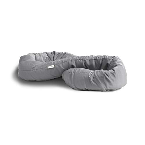 Huzi Infinity Pillow - Versatile Soft Neck Support Scarf Travel Pillow for Sleep in Flight, Airplane (Grey)