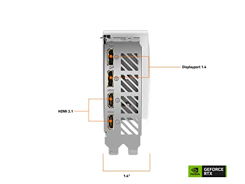 Gigabyte GeForce RTX 4060 Ti AERO OC 8G Graphics Card, 3X WINDFORCE Fans, 8GB 128-bit GDDR6, GV-N406TAERO OC-8GD Video Card