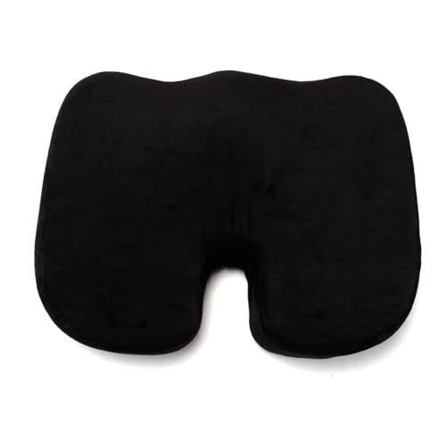 GYB Seat Cushion,Durable Memory Foam Office Chair Cushion, Seat Cushions for car seat Driver, Butt Pillow for Sitting Desk Chair, Black