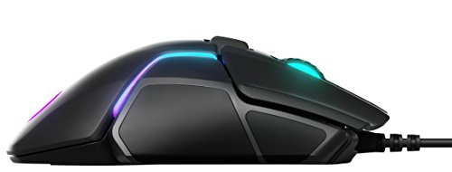 SteelSeries Rival 600 Wired 7-Button 96-128g Gaming Mouse - Prism 3-Zone RGB Illumination - 12,000 CPI - TrueMove3+ Dual Optical Sensor - 0.5 Lift-Off Distance