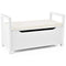 Giantex Shoe Changing Bench, Entryway Shoe Storage Bench w/Flip-up Padded Seat and Side Handle, Multipurpose Storage Chest Bench Toy Box for Living Room, Bedroom, Hallway, Entrance (White)