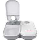 Cat Mate C200 2 Meal Automatic Pet Feeder for Cats and Small Dogs with Ice Pack, White