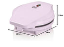 Bestron Bubble Waffle Iron, Waffle Maker for Bubble Waffles for Filling with Ice, Chocolate or Fruit, with Baking Light and Non-Stick Coating, 700 Watt, Colour: Pink