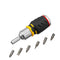 Stanley FMHT0-62688 Fatmax Stubby Ratchet Screwdriver (6 Bits), Black/Yellow, 219x99x49mm