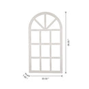 glitzhome Window Frame Wall décor Rustic Arch Wooden Window Pane Country Farmhouse Decorations 36" H x 20" L