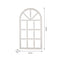 glitzhome Window Frame Wall décor Rustic Arch Wooden Window Pane Country Farmhouse Decorations 36" H x 20" L