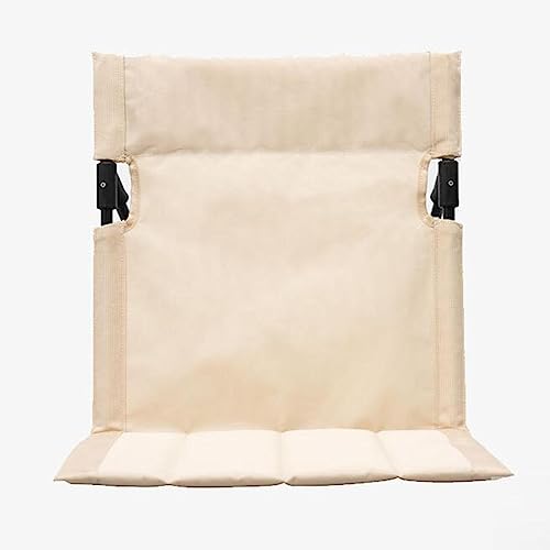 koolsoo Beach Seat Cushion Folding Chair Pad Mattress Outdoor Folding Chair Backrest Floor Chair with Back Support with Carrying Bag for Hiking,Camping,Picnic, Khaki