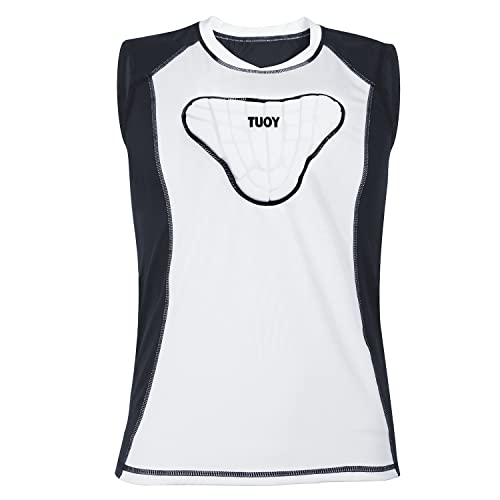 TUOYR Youth Padded Compression Shirt Vest Rib Chest Protector Football Baseball