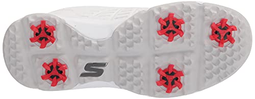 Skechers Women's Go Jasmine Spiked Waterproof Golf Shoe, White, 5.5 US