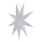 EMOS White Paper Pendant lamp with Star Motif with E14 Socket, Christmas Star with 3.2 m Power Cable, Paper Star with Hanging Device, for LED lamp up to 25 W, 60 cm, IP20 Indoor, for Hanging