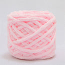 Soft Cotton Knitting Yarn 4 Packs, Fluffy Cotton Yarn Perfect for Soft Throw and Baby Blankets, Arm Knitting, Crocheting and DIY Crafts (Pink)