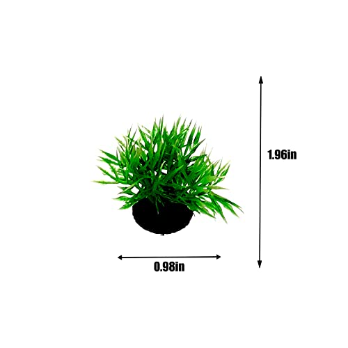 Small Artificial Aquatic Plants ，Plastic Aquariums Plants Decorations,Used for Household and Office Aquarium Simulation Plastic Hydroponic Plants（9 Pack）