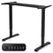 Giantex Electric Dual-Motor Stand up Desk Frame, Width & Height Adjustable Base, Anti-Collision Protection, Ergonomic Sit Stand Workstation, w/Memory Controller, Cable Tray, for Home Office (Black)