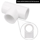 10Pack 3 Way 3/4 Inch Tee PVC Pipe Fittings Connector SCH40 Furniture Build Grade PVC Corner Fittings Elbow Fittings for DIY PVC Shelf Garden Support Structure Tent Connection