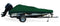 TaylorMade Trailerite Semi-Custom Boat Cover for Tournament Style Bass Boats with Outboard Motor - Includes Motor Hood, Hunter Green, 15'5" - 16'4" Center-Line Length x 84" Beam Width