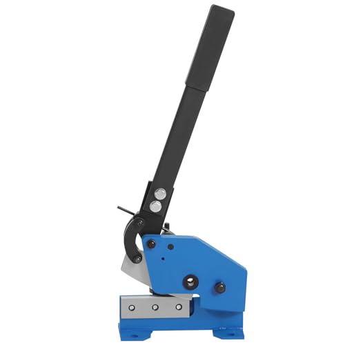 VEVOR Hand Plate Shear 5", Manual Metal Cutter Cutting Thickness1/4 Inch Max, Metal Steel Frame Snip Machine Benchtop 7/16 Inch Rod, for Shear Carbon Steel Plates and Bars