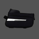 1.5L Cycling Cell Phone Bag Waterproof Top Tube Bike Frame Bag for Mobile Phone with Touch Screen and Earphone Hole with Reflective Strip Fits Phones Below Below 6.5”