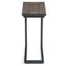 Simpli Home 3AXCSKY-09WB Skyler C Side End Table, Walnut Brown