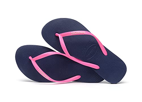 Havaianas Women's Slim Logo Flip Flops, Multicolor Pink 787, 10 US