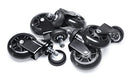 Slipstick CB690 Floor Protecting Rubber Office Chair Caster Wheels (Set of 5), Black