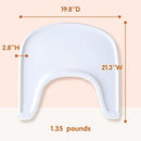 Baby High Chair Tray Compatible with Stokke Tripp Trapp Chair, Tripp Trapp Tray Replacement, Easy to Installa & Clean, BPA-Free Plastic, Suitable for Toddlers Aged 6-36 Months, White Baby Feeding Tray