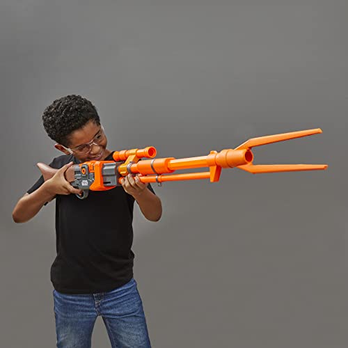NERF Star Wars - Nerf - Amban Phase-Pulse Blaster - 50" Long (1.27m) - Targeting Scope - 10 Nerf Elite Darts - Inspired by The Mandalorian TV Series - Toys for Kids - Boys and Girls - F2980 - Ages 8+