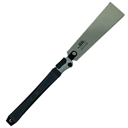 SUIZAN Japanese Folding Ryoba Pull Saw 240mm Double Edge Hand Saw For Woodworking Tools Gifts