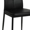 vidaXL Set of 6 Dining Chairs - Chic Black Faux Leather Upholstery with Crystal Embellishment and Wooden Frame