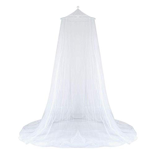 GWHOLE Universal Mosquito Net for Bed Canopy Netting for Single to King Size Beds, White