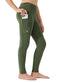 Willit Girls Fleece Horse Riding Pants Equestrian Breeches Kids Winter Riding Tights Thermal Schooling Tights, Army Green, Medium