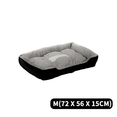 M/L/XL/XXL Calming Bed Fashion & Lovely Dog Cat Sleeping Comfy Cave Washable Mat (M: 72(L)x56(W)x15(H))