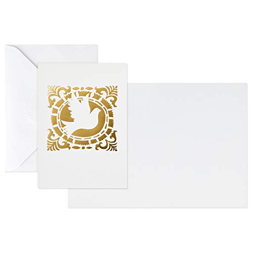 Hallmark Religious Boxed Christmas Cards Assortment, Gold Foil (48 Cards with Envelopes)