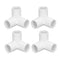 10PCS 3 Way PVC Pipe Fittings 0.8in Plastic 90 Degree Corner Elbow Fitting Tee Corner Connector 20mm Inner Diameter(White)