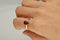 Gin and Grace 10K Rose Gold Genuine Rodolite Ring with Diamonds for women | Ethically, authentically & organically sourced (Cushion-cut) shaped Rodolite hand-crafted jewelry for her | Rodolite Ring for women
