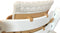 Seat Cushion for Stokke Tripp Trapp High Chair - Laminated Coating for Easy Cleaning (Japanese Stars Beige)