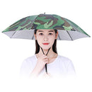 Umbrella Hat, Portable Waterproof Sun Protection Umbrella, UV Protection Sun Rain Umbrella Hat Elastic Outdoor Headwear for Fishing, Golf, Hiking Generic