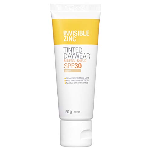 Invisible Zinc Tinted Daywear SPF30+ Light Sunscreen, 50g